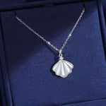 Collier Coquillage Zircon Argent 925