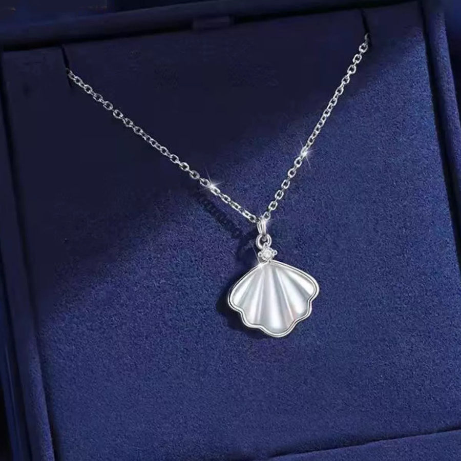 Collier Coquillage Zircon Argent 925