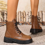 Bottines Style Rangers À Lacets