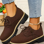 Mocassins À Lacets Plateforme