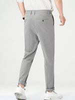 Pantalon Élégant à Pinces & Coupe Droite — Style Business Casual