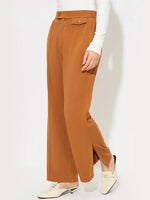 Fendu Pantalon Large Avec Poches