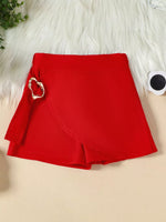 Ensemble Fille « Little Princess » Top Fleur & Jupe-Short Portefeuille — Style Chic & Kawaii Distingué