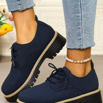 Mocassins À Lacets Plateforme