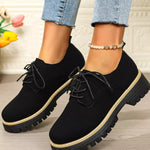 Mocassins À Lacets Plateforme