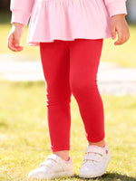 Ensemble Haut Peplum Cerises & Legging Fille