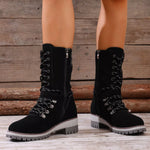 Bottines Style Rangers À Lacets