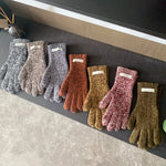 Gants Tricotés Doux Colorés