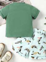 Ensemble T-Shirt " Mama's Boy " & Short Garçon