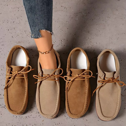 Mocassins Bout Rond À Lacets