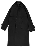 Trench Croisé Col Chemise Manches Longues Homme