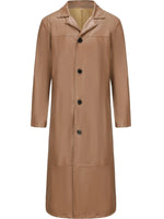 Veste Longue Boutonnée Manches Longues Homme
