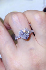 Bague Cœur Moissanite 1 Carat - Serti Delicat