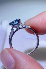 Bague Moissanite 1 Carat - Griffes 4 Points