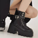 Bottines Plateforme Boucle & Clous