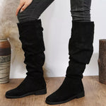 Bottes Souples Plissées Hautes