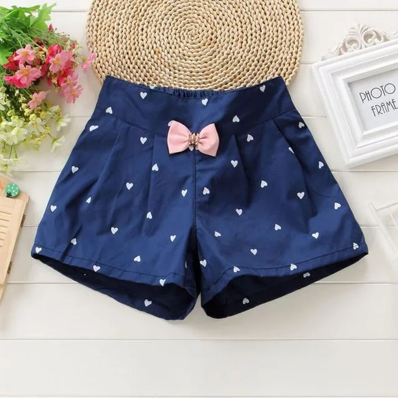Short en Jean Fille - Dentelle & Nœud