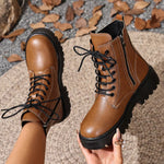 Bottines Style Rangers À Lacets