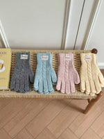 Gants Chauds Tricot Torsadé