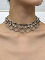 Collier Chaîne Zircon Plaqué Or 18K