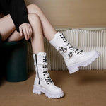 Bottines Style Rangers Boucle & Lacets