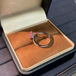 Bague Zircon Argent 925 - Serti Pavé