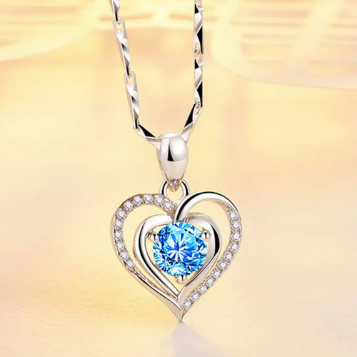 Collier Pendentif Cœur Argent 925
