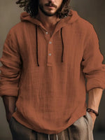 Chemise Hoodie en Lin à Capuche — Style Summer Lounge & Chic Décontracté