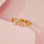 Bague Fleur Argent 925 - Pétales Ciselés
