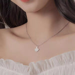 Collier Coquillage Zircon Argent 925