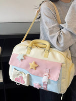 Sac De Voyage Color Block Étoiles & Nuages