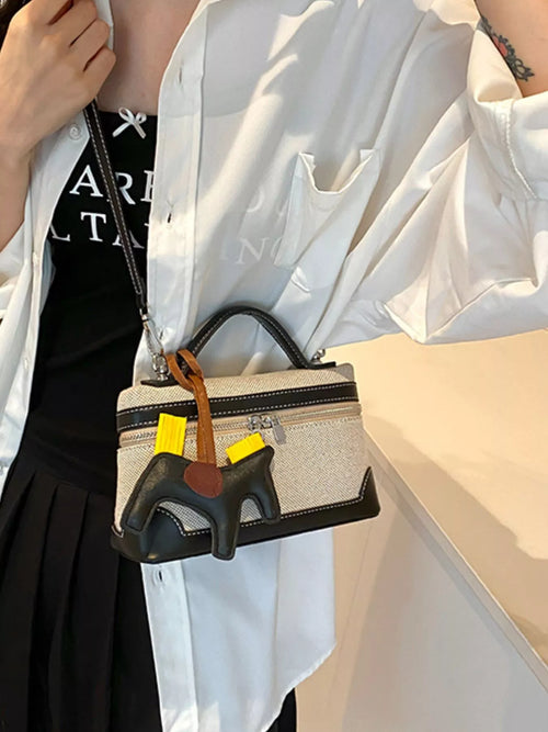 Sac À Main Poignée Haute & Bandoulière Amovible