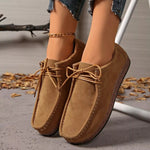 Mocassins Bout Rond À Lacets