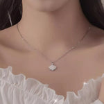 Collier Coquillage Zircon Argent 925