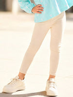 Ensemble Haut Fleuri Manches Ballon & Pantalon Fille
