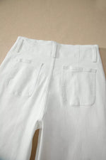 Jean Large Taille Haute Deux Boutons