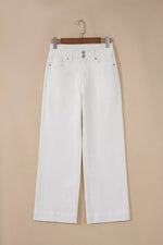 Jean Large Taille Haute Deux Boutons