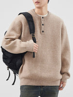 Pull Boutonné Bord-Côte Homme