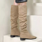 Bottes Souples Plissées Hautes
