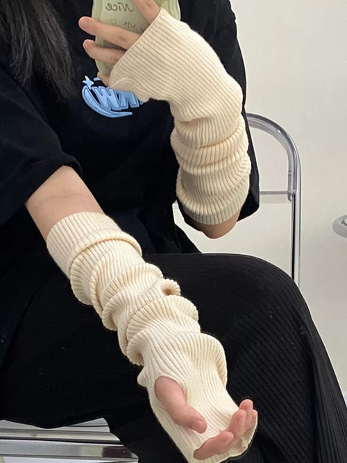 Gants Tricotés Chauffe-Bras