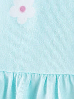 Ensemble Haut Fleuri Manches Ballon & Pantalon Fille